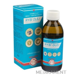 Rybí olej, Olej z tresčej pečene iecoris aselli oleum, 1x200 g