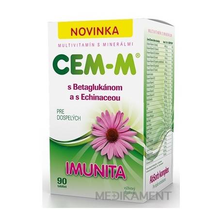 CEM-M pre dospelých IMUNITA tablety (s Betaglukánom a s Echinaceou) 90 ks