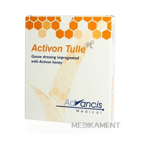 ACTIVON TULLE krytie gázové 3-vrstvové 10 x 10 cm 5 ks