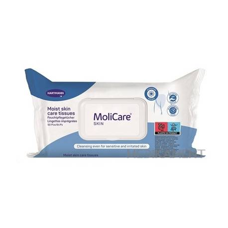 MoliCare SKIN Vlhké ošetrovacie utierky 50 ks