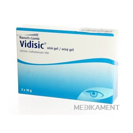 VIDISIC očný gél 3 x 10 g