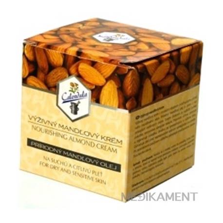 Calendula VÝŽIVNÝ MANDĽOVÝ KRÉM na suchú a citlivú pleť 40 ml