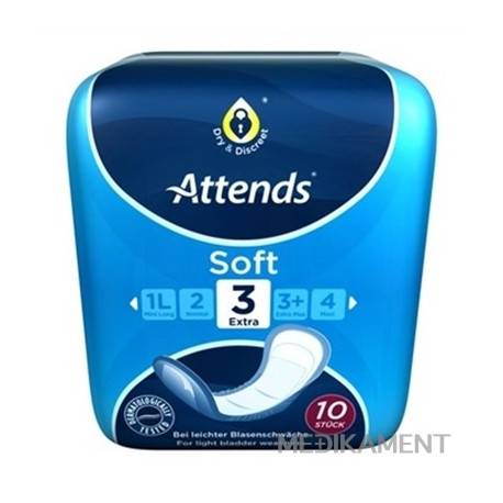 ATTENDS Soft Extra 3 ženské inkontinenčné vložky 10 ks