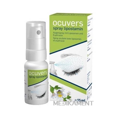 Ocuvers spray lipostamin očné kvapky v spreji, lipozómy a euphrasia, 1x15 ml