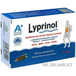 LYPRINOL cps (á 50 mg Perna Canaliculus účinnej zložky v 1 cps) 1x60 ks