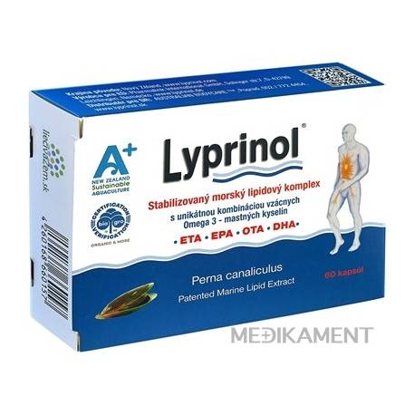 LYPRINOL cps (á 50 mg Perna Canaliculus účinnej zložky v 1 cps) 1x60 ks