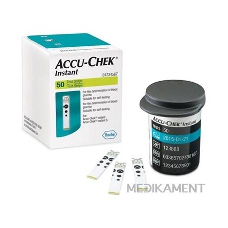 ACCU-CHECK Instant testovacie prúžky do glukomera 50 ks