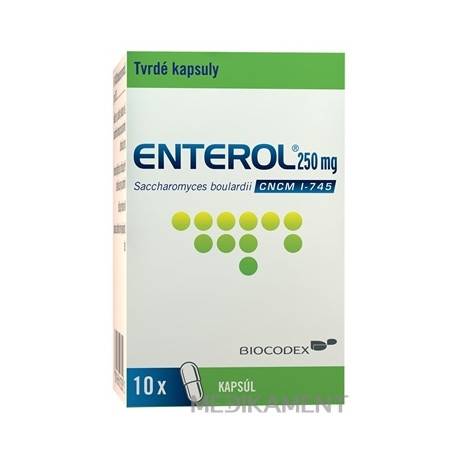 Enterol 250 mg kapsuly cps dur (fľ. skl.) 1x10 ks