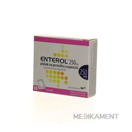 Enterol 250 mg prášok na perorálnu suspenziu 10 vrecúšok