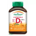 JAMIESON VITAMÍN D 1000 IU POMARANČ tablety na cmúľanie 100 ks