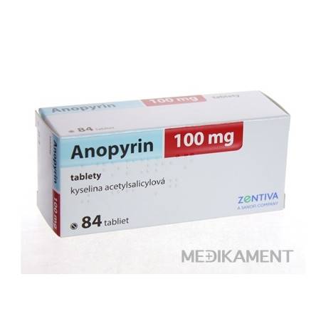 Anopyrin 100 mg tbl (blis.) 1x84 ks