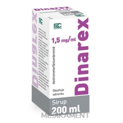 Dinarex 1,5 mg/ml sirup sir (fľ.skl.hnedá s Al viečkom+odmer.lyž.) 1x200 ml