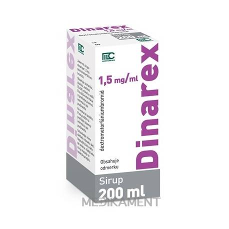 Dinarex 1,5 mg/ml sirup sir (fľ.skl.hnedá s Al viečkom+odmer.lyž.) 1x200 ml