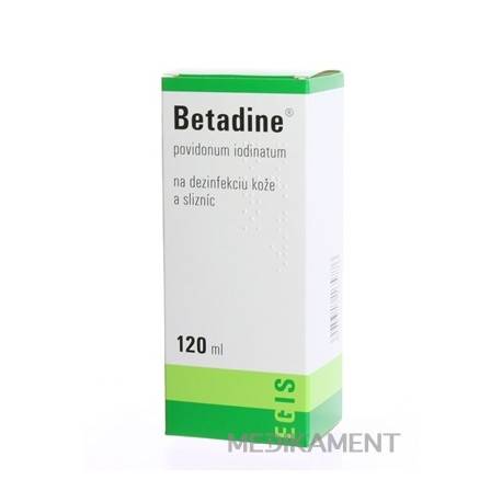 Betadine dezinfekčný roztok 100 mg/ml 120 ml