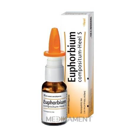 Euphorbium compositum-Heel S nosová aerodisperzia aer nas (fľ.skl.hnedá) 1x20 ml