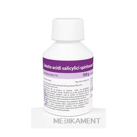 Solutio acidi salicylici spirituosa 1 % sol der (fľ.HDPE biela) 1x100 g