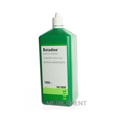 Betadine dezinfekčný roztok 100 mg/ml 1000 ml
