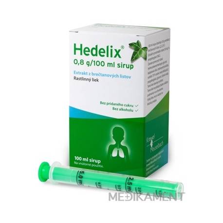 Hedelix sir (fľ.skl.jantár.+dávkov.striek.) 1x100 ml