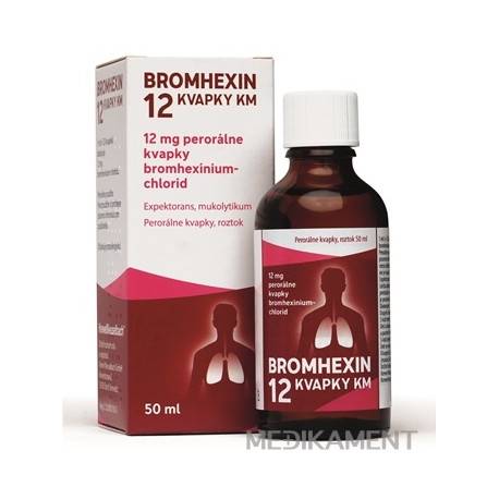 BROMHEXIN 12 KVAPKY KM kvapky 50 ml