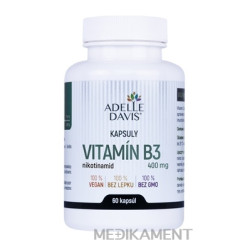 Adelle Davis VITAMÍN B3 nikotínamid 400 mg kapsule 60 ks
