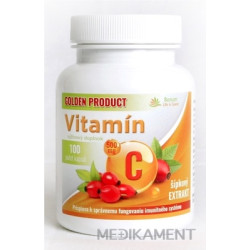 GOLDEN PRODUCT Vitamín C 500 mg + šípkový extrakt kapsuly 100 ks