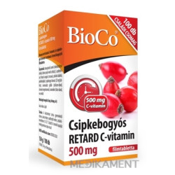 BioCo Vitamín C RETARD 500 mg s plodom šípky tablety 100 ks