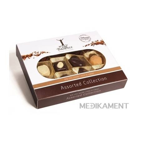 BALANCE BELGICKÉ PRALINKY, BONBONIÉRA bez pridaného cukru, so sladidlami 145 g