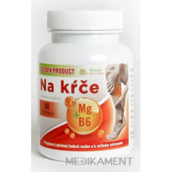 GOLDEN PRODUCT Na kŕče Magnézium + B6 + Draslík kapsuly 60 ks