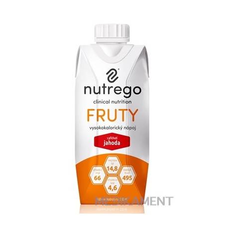 Nutrego FRUTY s príchuťou jahoda 12 x 330 ml