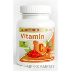 GOLDEN PRODUCT Vitamín C 500 mg + B3 + D3 + šípky kapsuly 60 ks