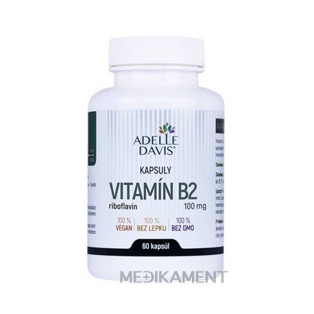 Adelle Davis VITAMÍN B2 riboflavín 100 mg kapsule 60 ks