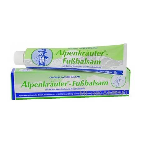Alpenkrauter Alpský bylinný masážny balzam s pagaštanom konským a červenou révou, 200ml