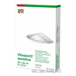 VLIWASORB sensitive Krytie na rany 20 x 30 cm superabsorpčné 10 ks