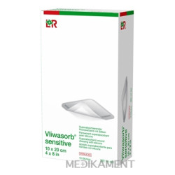 VLIWASORB sensitive Krytie na rany 10x20 cm superabsorpčné 10 ks