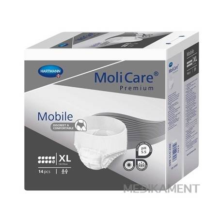 Molicare Premium Mobile 10 kvapiek XL nohavičky plienkové 14 ks