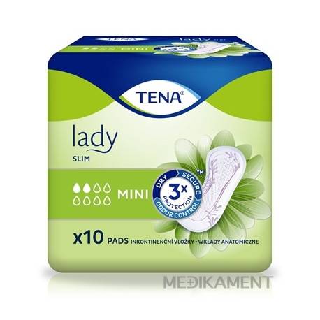 TENA Lady Slim Mini inkontinenčné vložky 10 ks