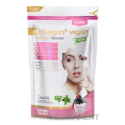 JutaVit Coll-egan Vegan Kolagén Booster prášok príchuť berry 216 g