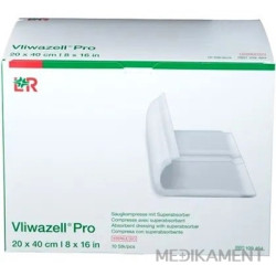 Vliwazell Pro Krytie na rany superabsorpčné sterilné 20 x 40 cm 10 ks