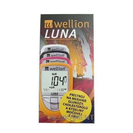 Wellion LUNA Trio s príslušenstvom merací systém na meranie glukózy cholesterolu 1 set