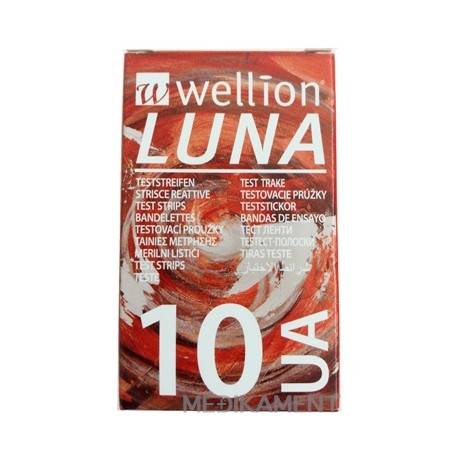 Wellion LUNA UA testovacie prúžky k prístroju LUNA 10 ks