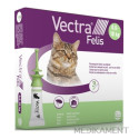 VECTRA Felis spot-on pre mačky 0,6-10 kg roztok na kožu aplikátor-zelený 3 x 0,9 ml