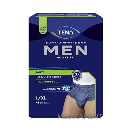 TENA Men Pants Plus L/XL pánske inkontinenčné spodné prádlo 8 ks