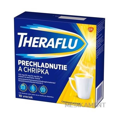 THERAFLU PRECHLADNUTIE A CHRÍPKA vrecuška 10 ks