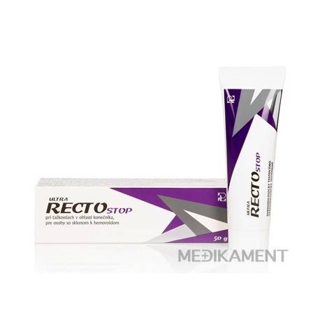 RECTOSTOP ULTRA krém pri ťažkostiach v oblasti konečníka a sklonoch k hemoroidom 1x50 g