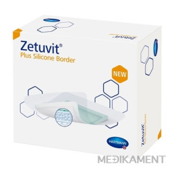 ZETUVIT Plus Silicone Border kompres sterilný 10 x 10 cm 10 ks