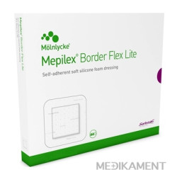 Mepilex Border Flex Lite samolepivé krytie na rany silikónové 10 x 10 cm 5 ks