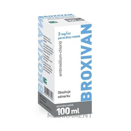 BROXIVAN 3 mg perorálny roztok 100 ml