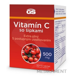 GS Vitamín C 500 mg so šípkami tablety 60 ks