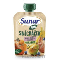 Sunar BIO SMÍCHAČEK Banán hruška čučoriedka + tekvica a batát kapsička 100 g