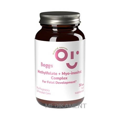 Beggs METHYLFOLATE + Myo-inositol COMPLEX (s folátom v tehotenstve) kapsuly 30 ks